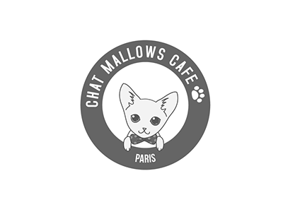 Logo Chat Mallows Café